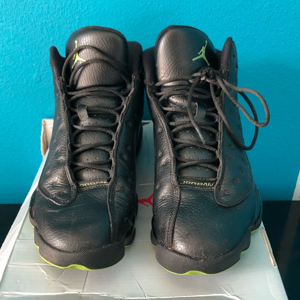 Men’s Air Jordan 13 Retro BLACK/ALTITUDE GREEN